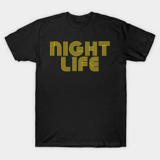 NIGHT LIFE - Yellow T-Shirt